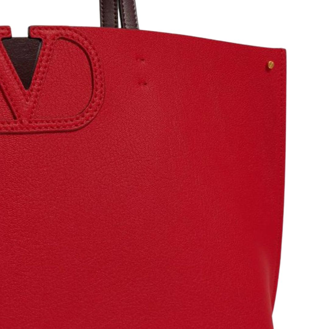 VALENTINO RED VLOGO FILL ME TOTE BAG
