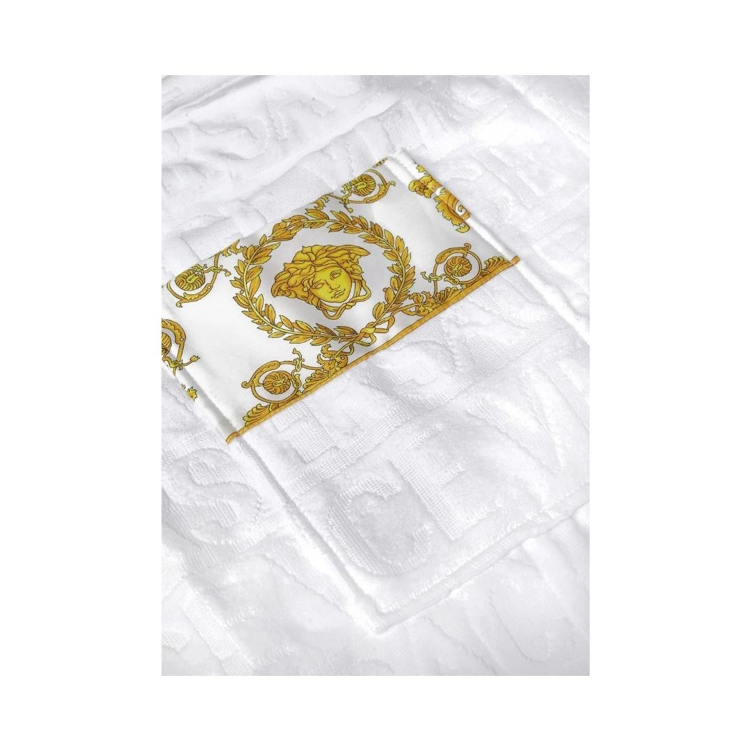 Versace WHITE COTTON I LOVE BAROQUE BATHROBE