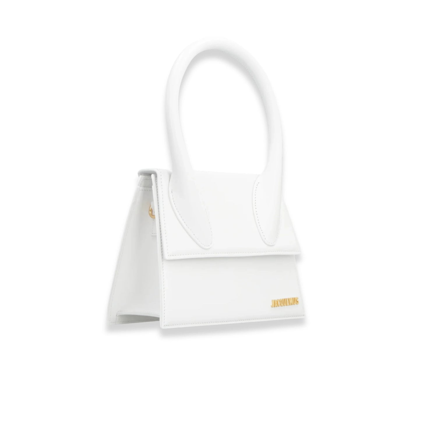 JACQUEMUS LE GRAND CHIQUITO WHITE TOP HANDLE BAG