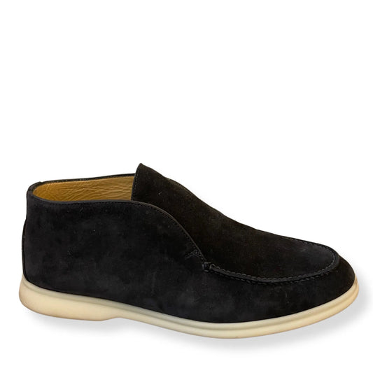 MOCASINES DE PASEO ABIERTOS AZUL OSCURO LORO PIANA