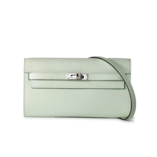 HERMÈS KELLY TO GO VERT FIZZ EPSOM LEATHER BAG