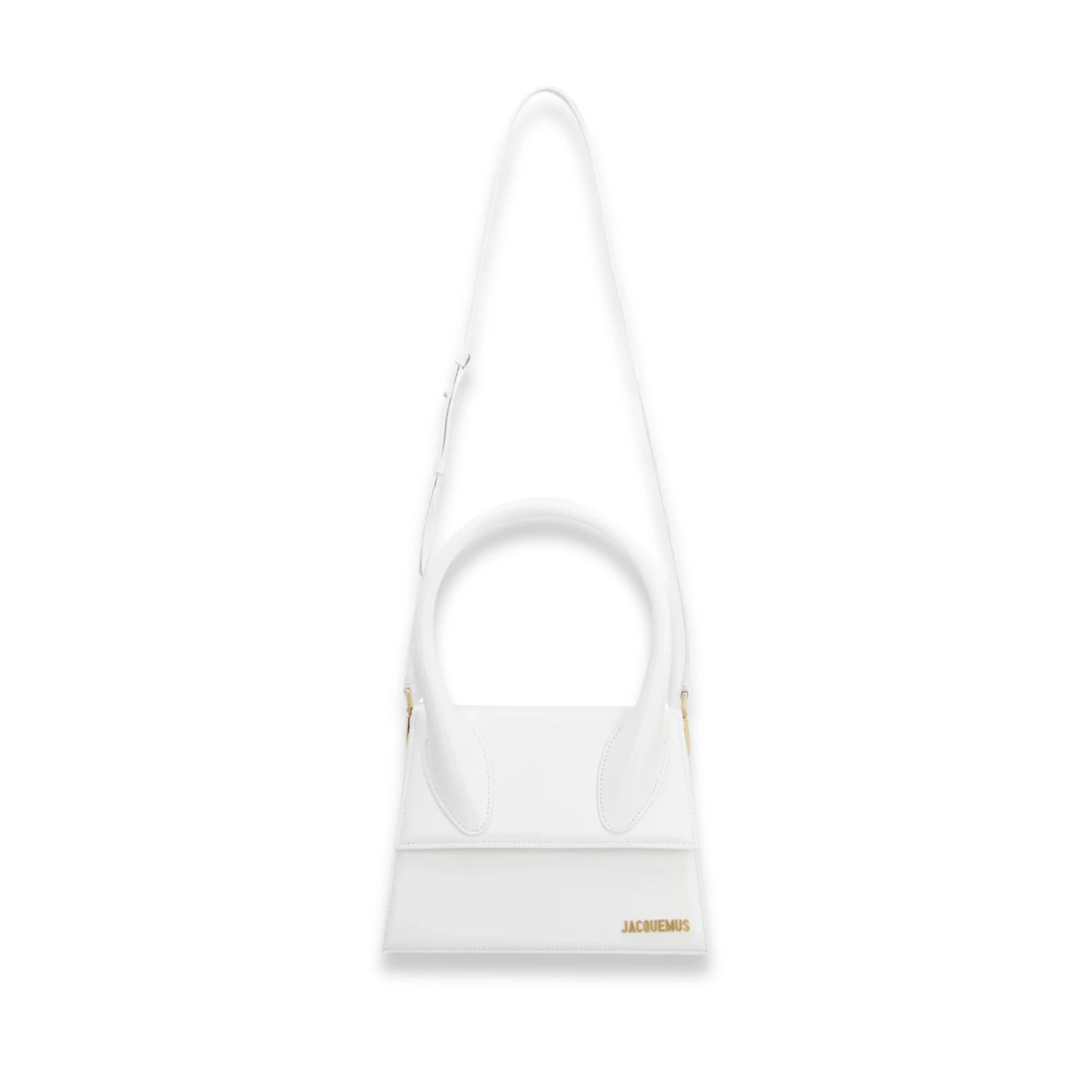 JACQUEMUS LE GRAND CHIQUITO WHITE TOP HANDLE BAG