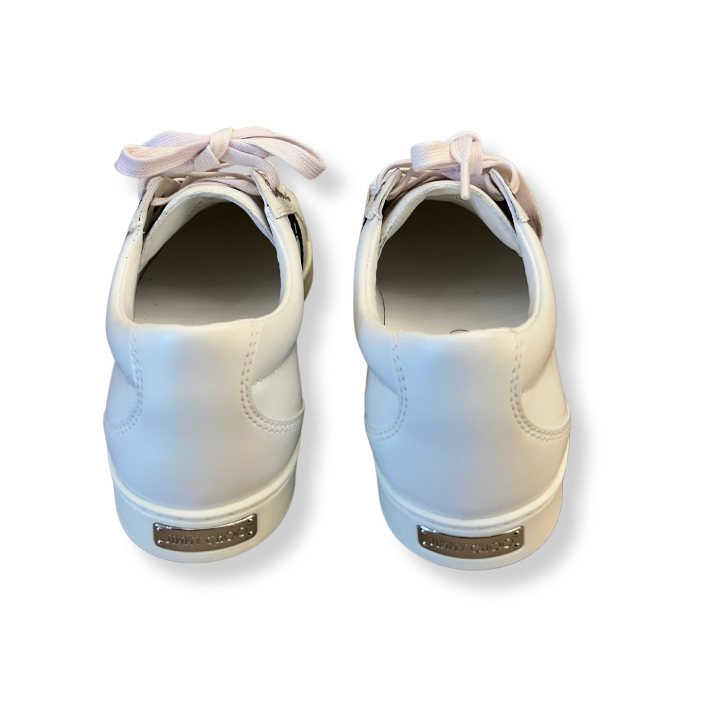JIMMY CHOO WHITE AND BLACK SNEAKERS