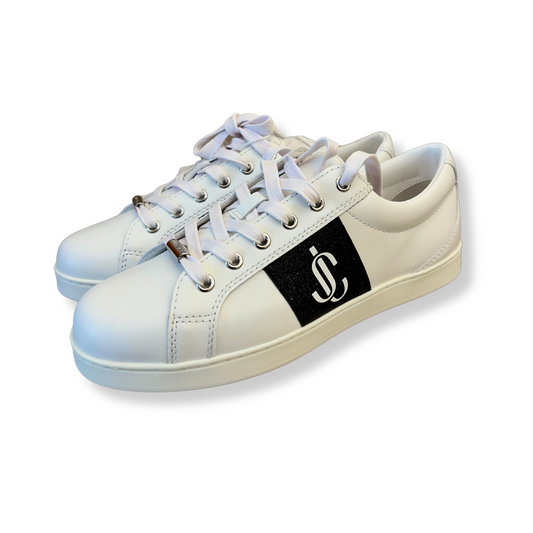 JIMMY CHOO SNEAKERS WHITE AND BLACK