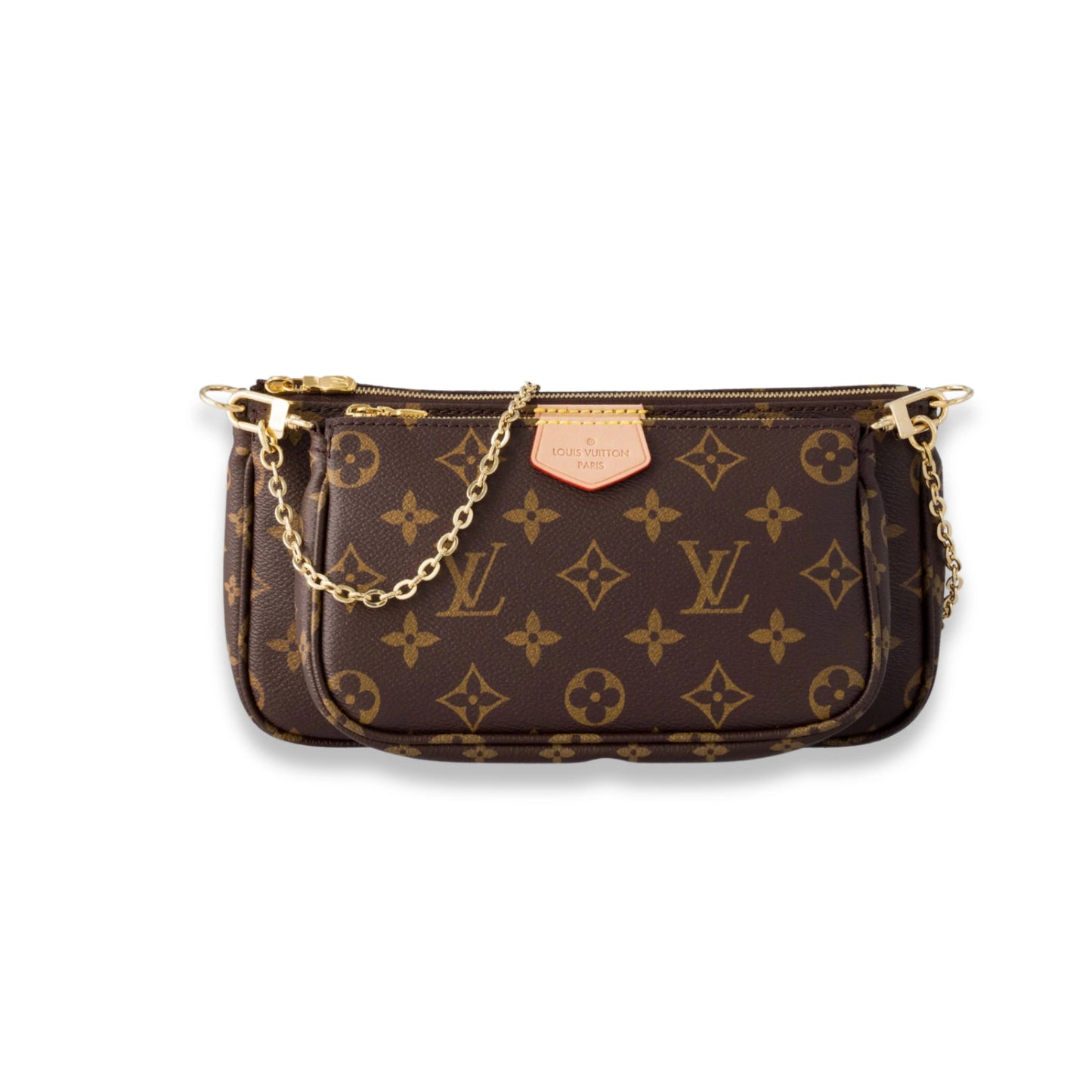 LV MULTI POCHETTE WITH PINK STRAP