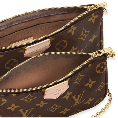 LV MULTI POCHETTE CON CORREA ROSA