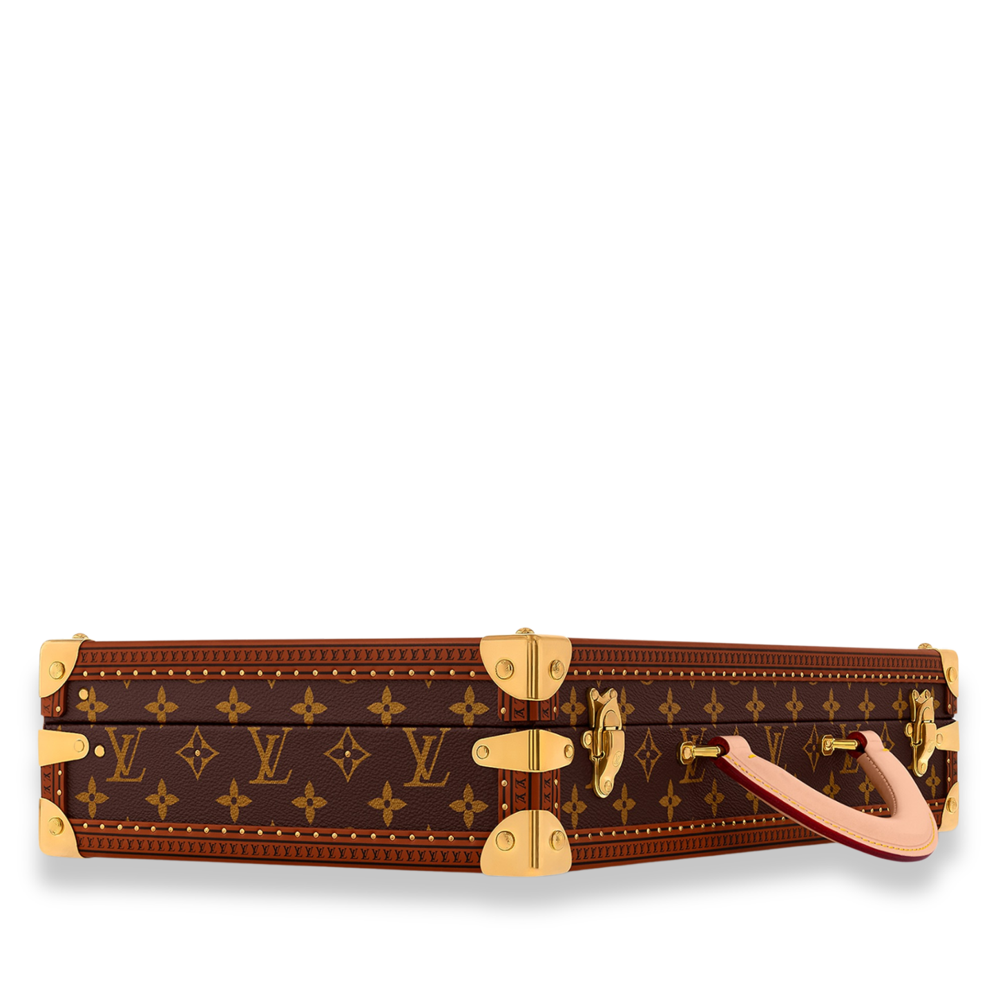 LOUIS VUITTON BROWN MONOGRAM POKER BOX