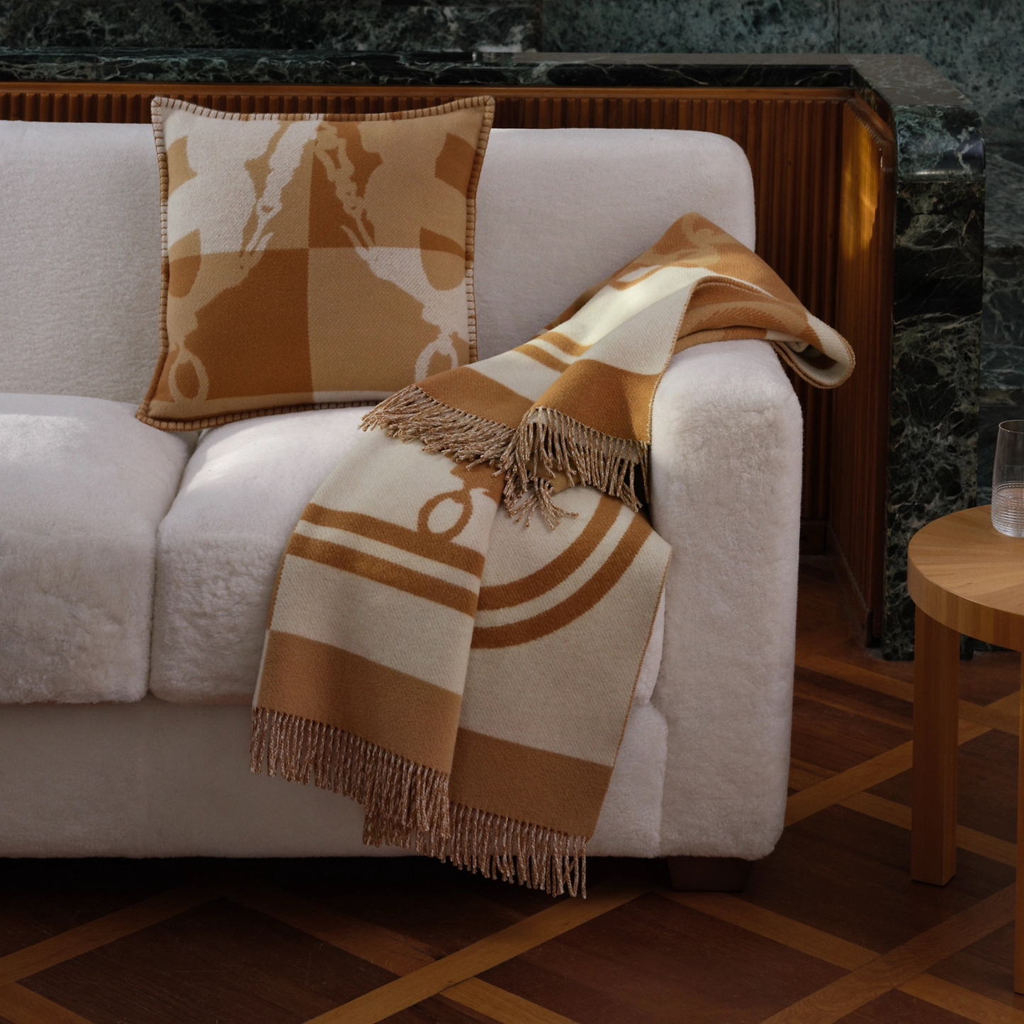 HERMÈS LIÈGE BRIDES DE GALA BLANKET