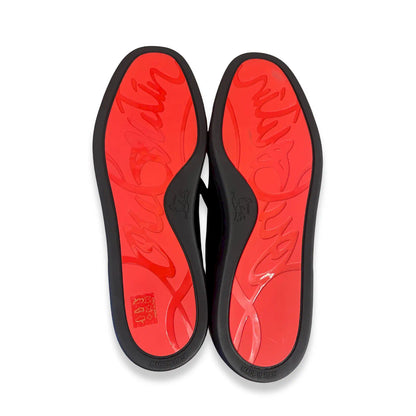 CHRISTIAN LOUBOUTIN BLACK LOUIS JUNIOR SNEAKERS