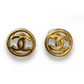 CHANEL GOLD CC EARRINGS