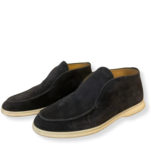 MOCASINES DE PASEO ABIERTOS AZUL OSCURO LORO PIANA