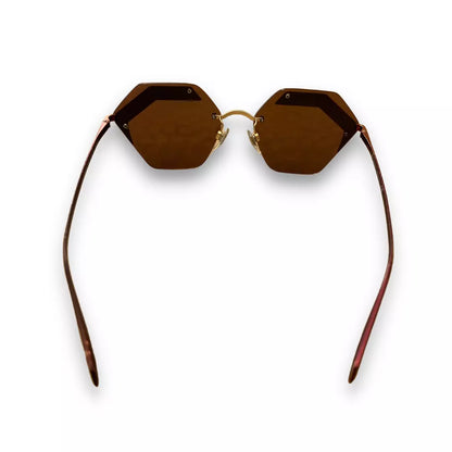 GAFAS DE SOL BVLGARI DE METAL BURDEOS