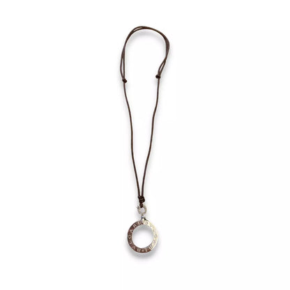 COLLAR BVLGARI TONDO CON CHARMS DE PLATA 925
