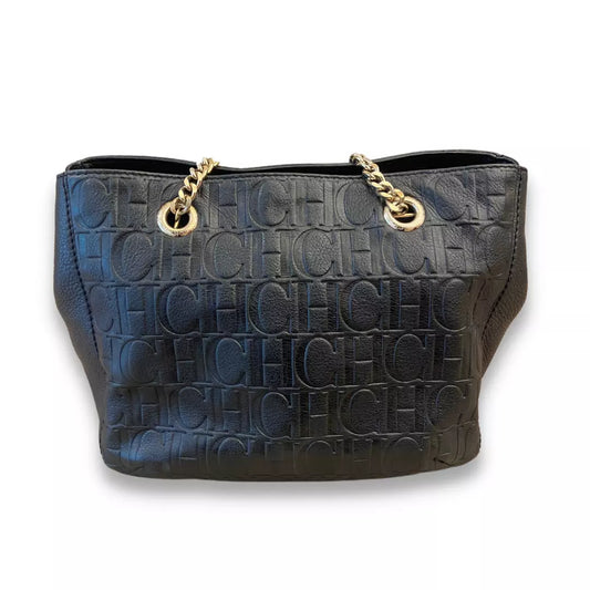 BOLSO AUDREY DE PIEL CON MONOGRAMA CH DE CAROLINA HERRERA