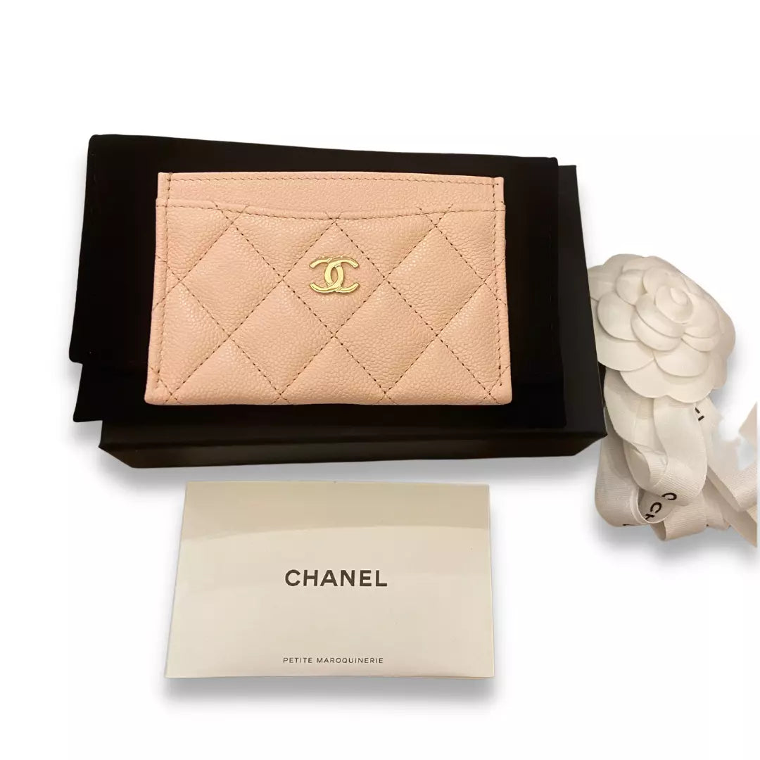 CHANEL PINK CLASSIC CARD HOLDER