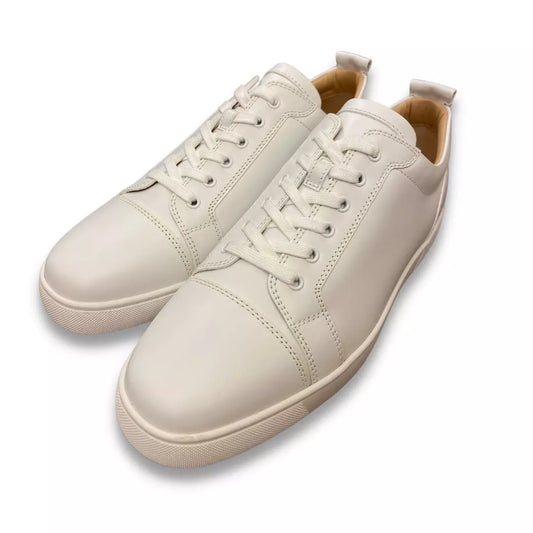 CHRISTIAN LOUBOUTIN WHITE LOUIS JUNIOR SNEAKER