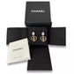 Chanel CC Heart Metal & Crystals Earrings