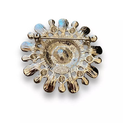 CHANEL BLACK/WHITE PEARLS BROOCH