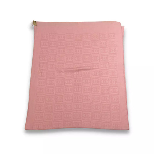 Bufanda de algodón rosa de Chanel
