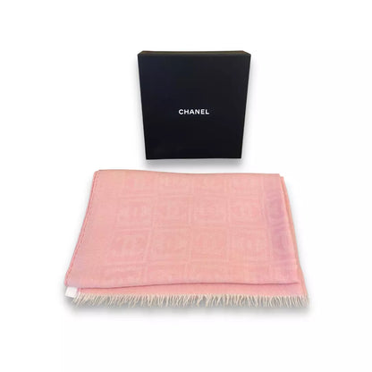 Bufanda de algodón rosa de Chanel