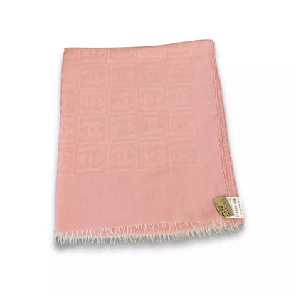 Bufanda de algodón rosa de Chanel