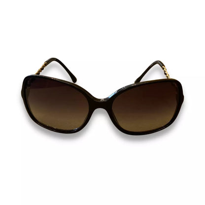 CHANEL RESIN & CHAIN SUNGLASSES