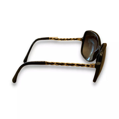 CHANEL RESIN & CHAIN SUNGLASSES