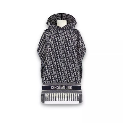 PONCHO OBLICUO AZUL DIOR