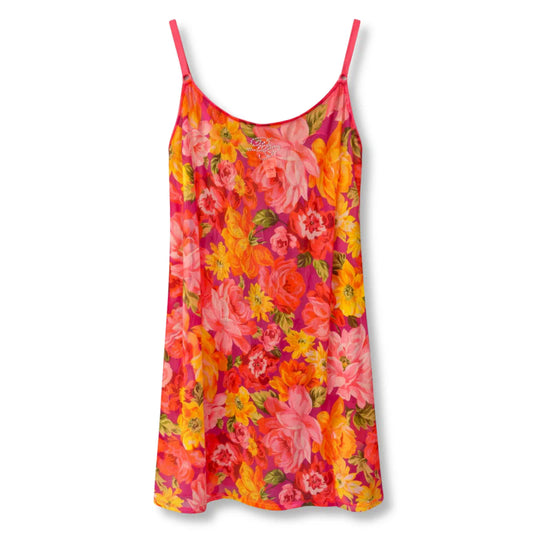 DOLCE & GABBANA FLORAL SHEER SLIP DRESS