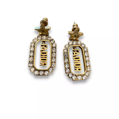 DIOR J'ADIOR CRYSTAL DROP EARRINGS
