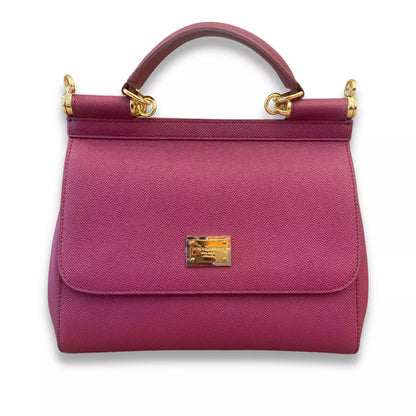 DOLCE & GABBANA PURPLE MEDIUM SICILY BAG