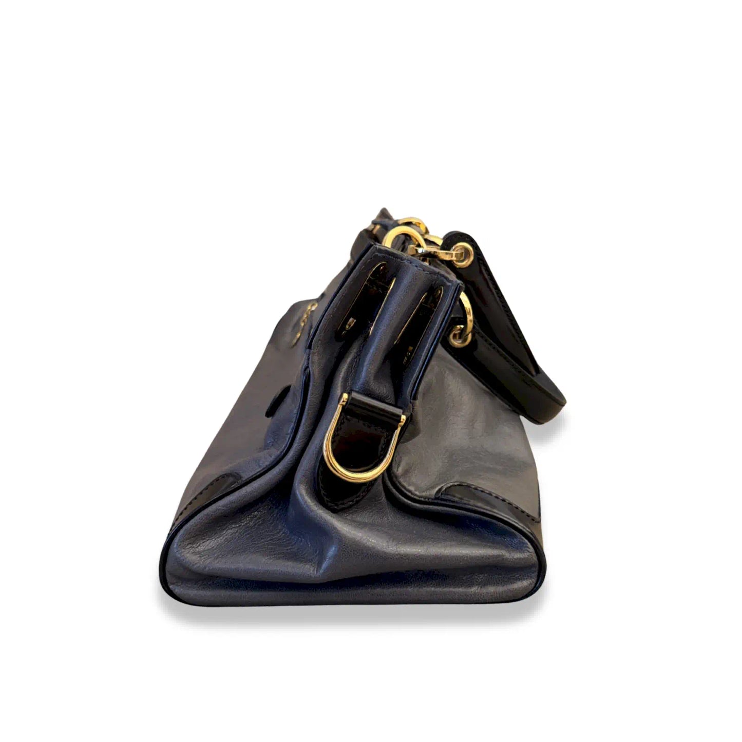 BALENCIAGA GREY LEATHER SHOULDER BAG