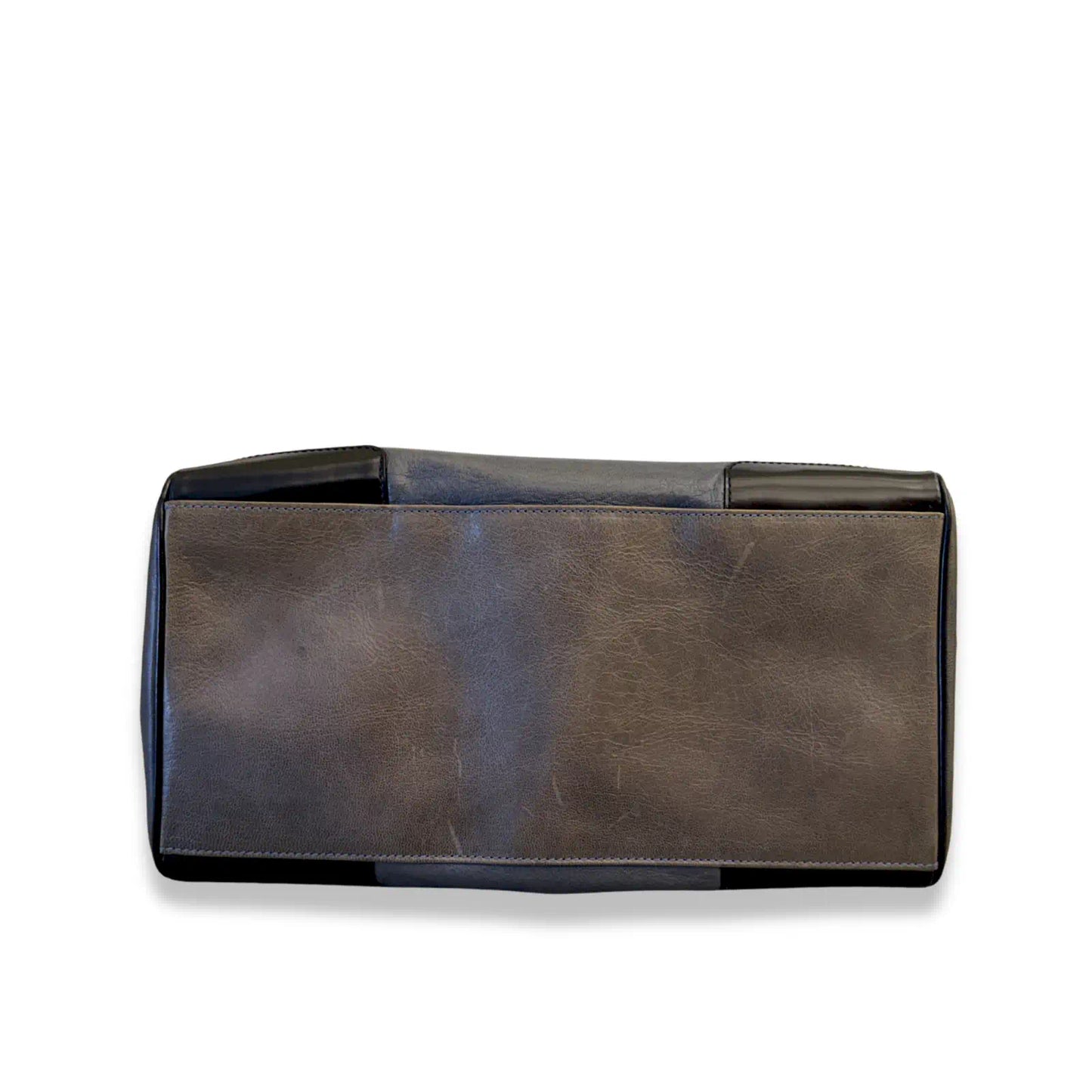 BALENCIAGA GREY LEATHER SHOULDER BAG