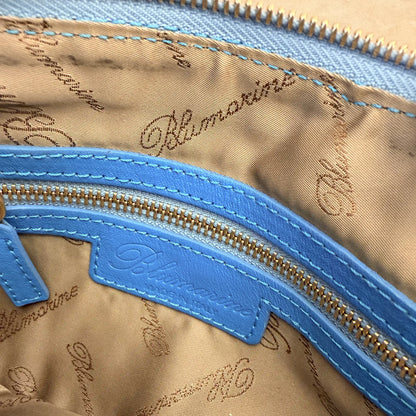 BLUMARINE BLUE DENIM CRYSTAL SHOULDER BAG