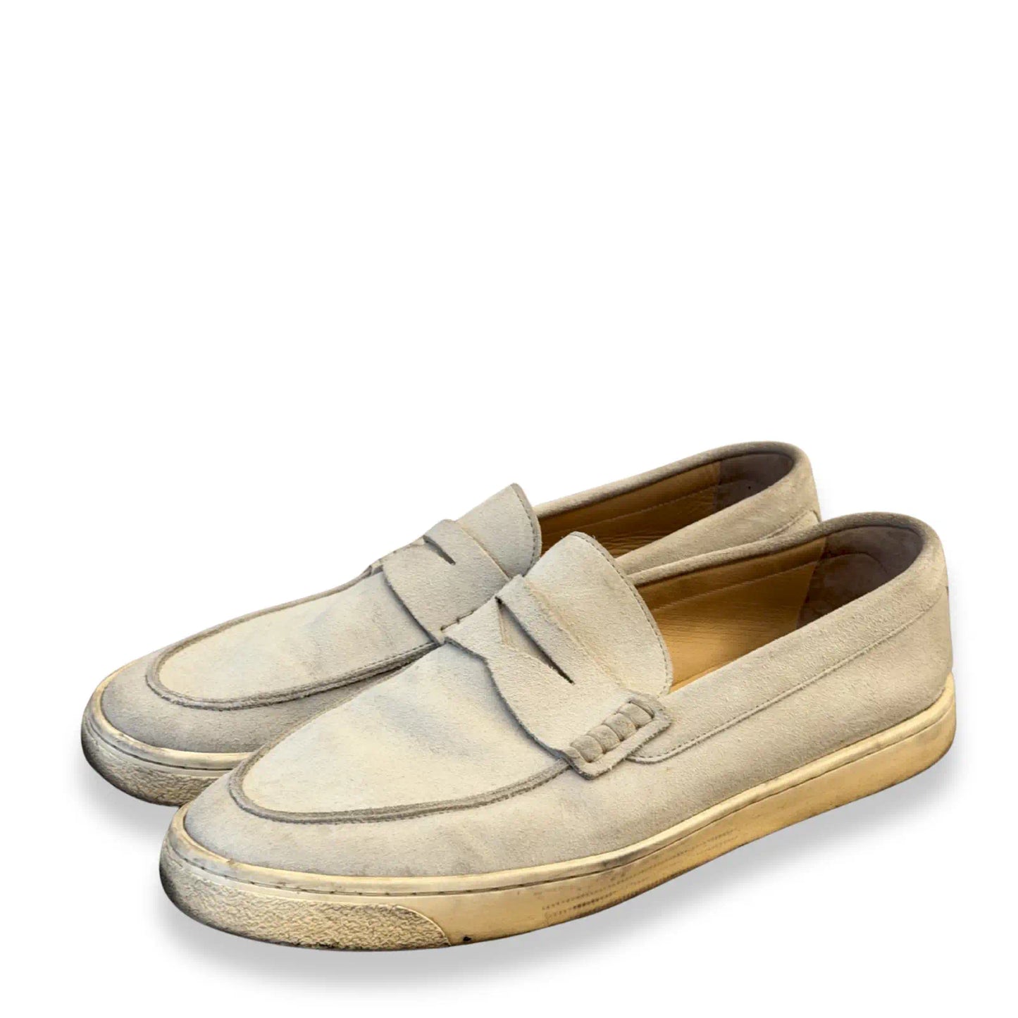 BRUNELLO CUCINELLI BEIGE SUEDE LOAFERS