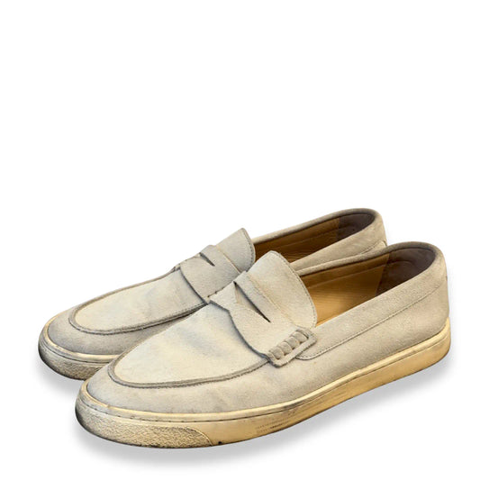 BRUNELLO CUCINELLI BEIGE SUEDE LOAFERS