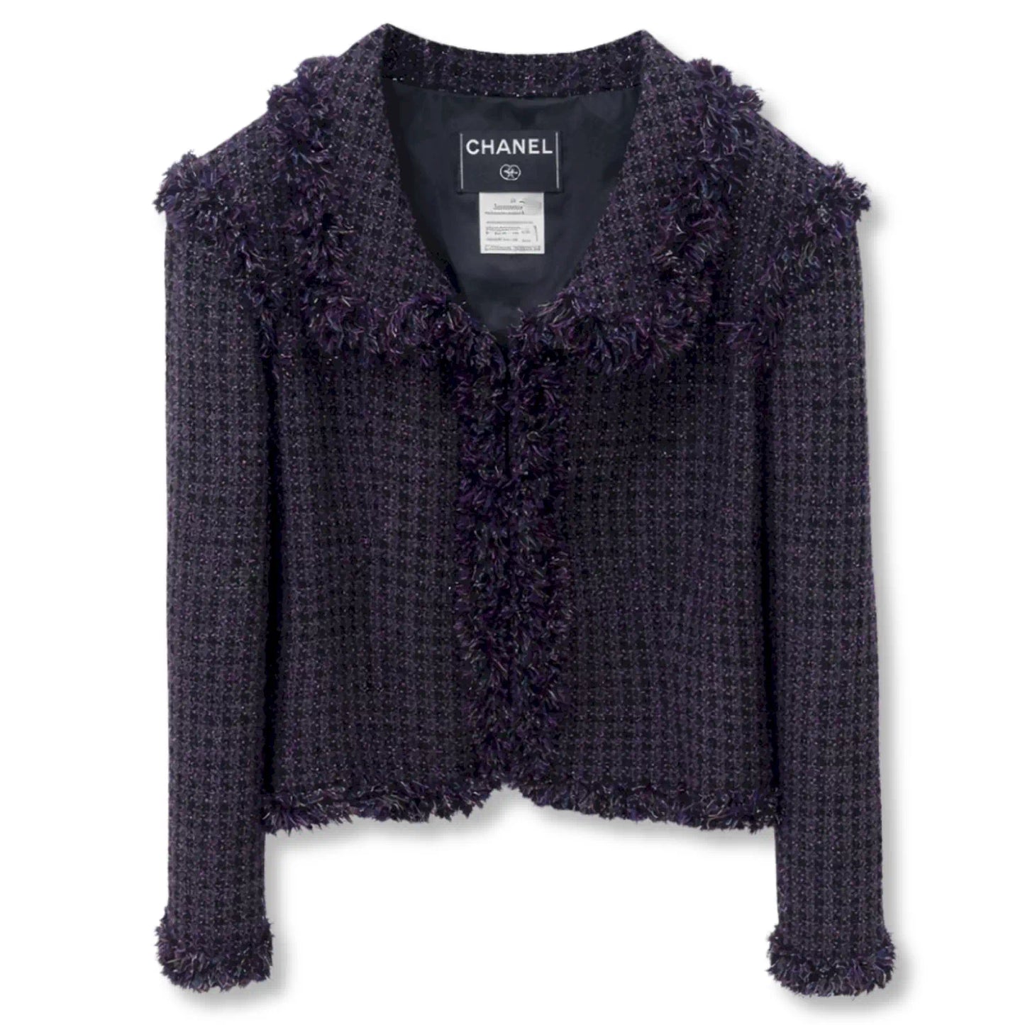 CHANEL PURPLE TWEED BLAZER