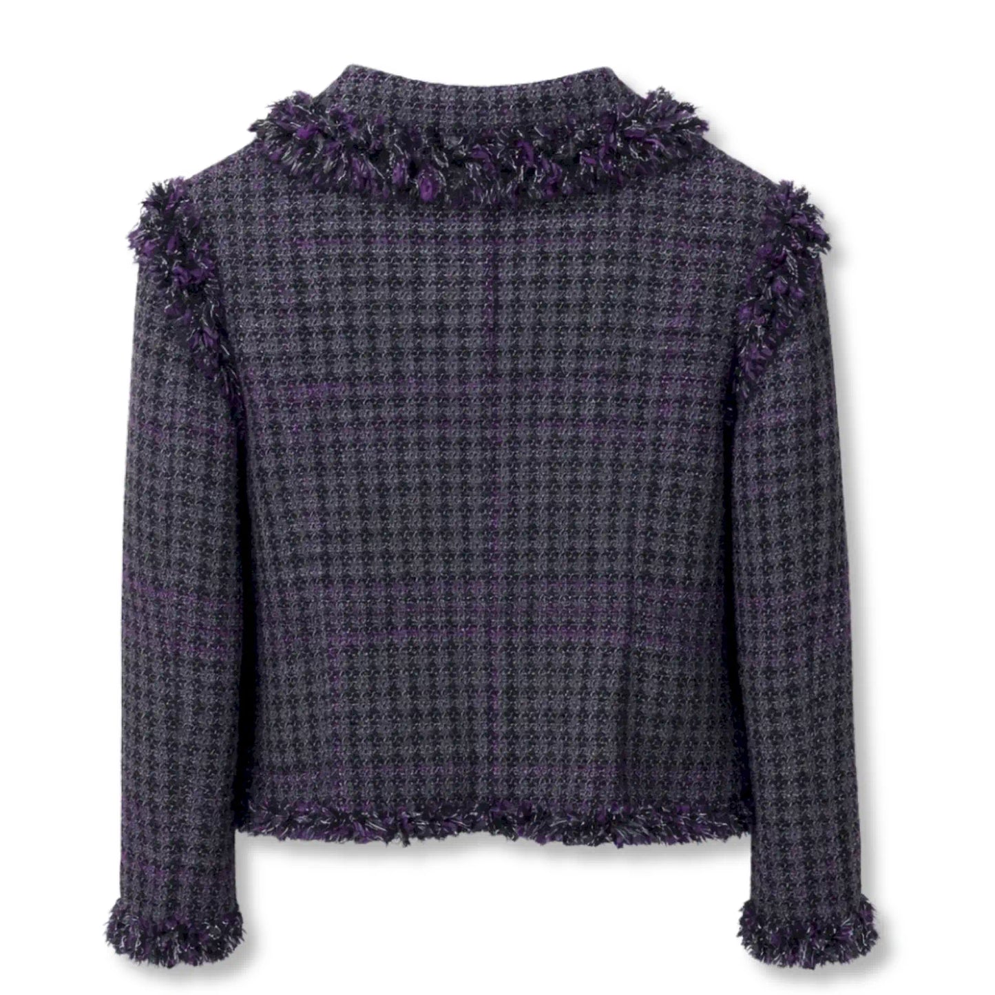 CHANEL PURPLE TWEED BLAZER