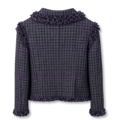 CHANEL PURPLE TWEED BLAZER