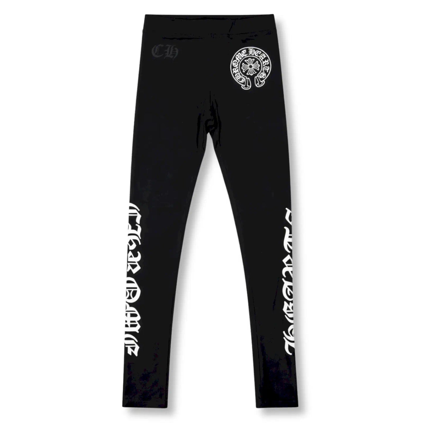 CHROME HEARTS BLACK LEGGINGS