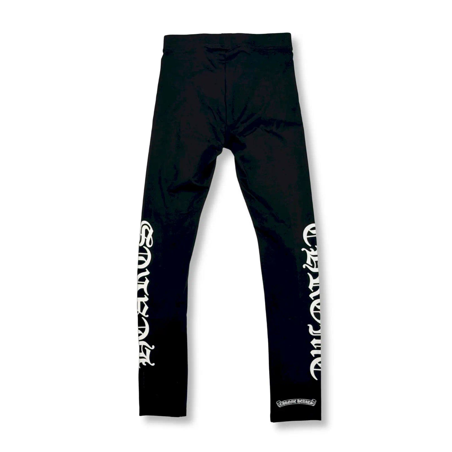 CHROME HEARTS BLACK LEGGINGS