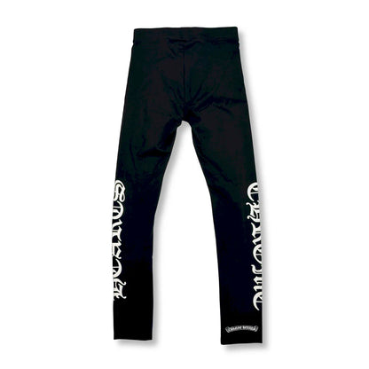 CHROME HEARTS BLACK LEGGINGS