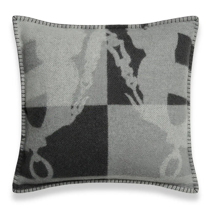 HERMÈS ANTHRACITE BRIDES DE GALA CUSHION