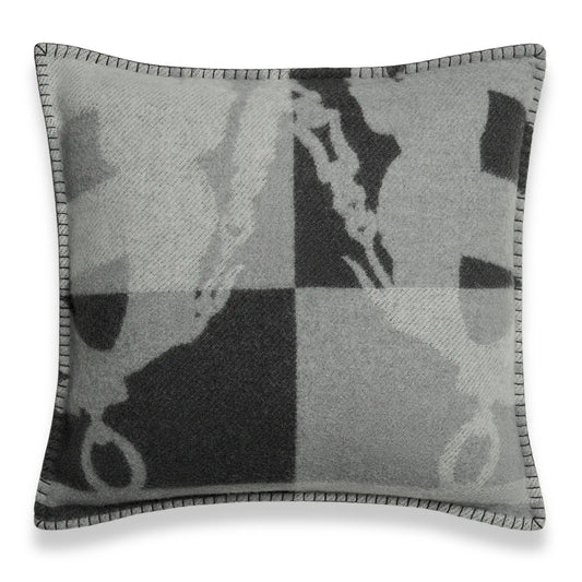 HERMÈS ANTHRACITE BRIDES DE GALA CUSHION