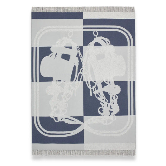 HERMÈS ARDOISE BRIDES DE GALA BLANKET