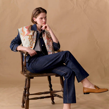 HERMÈS BLANC ROSE POUDRE BEIGE ACADEMIA HIPPICA 90 SCARF