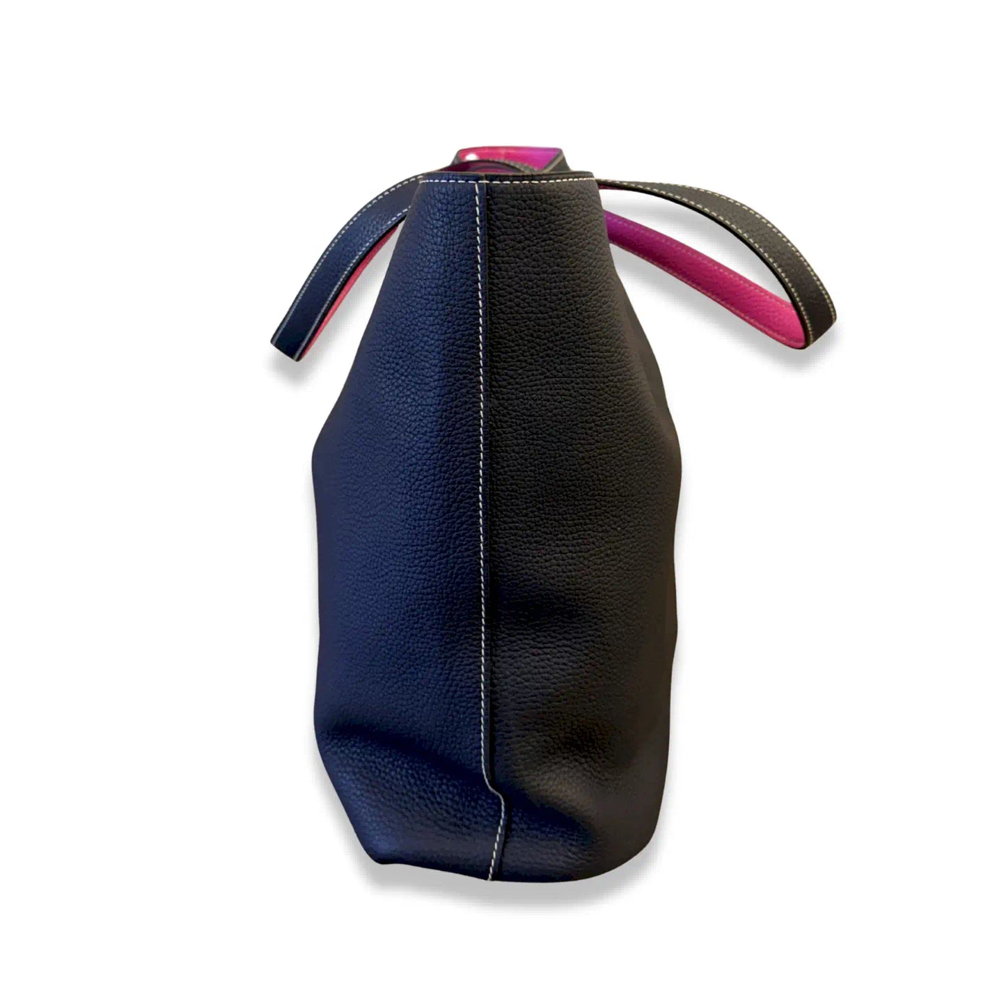 HERMES BLEU NUIT ROSE EXTREME DOUBLE SENS 36 TOTE BAG