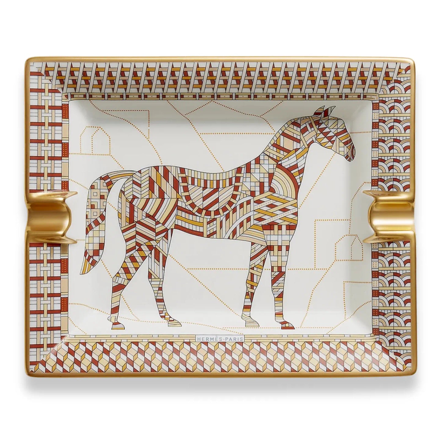 HERMÈS TERRACOTTA CHEVAL DÉCO ASHTRAY