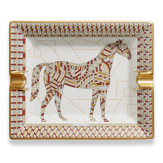 HERMÈS TERRACOTTA CHEVAL DÉCO ASHTRAY