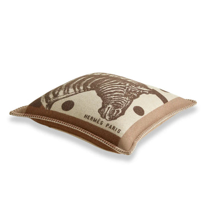 HERMÈS ÉBÈNE ZÈBRE ZIG ZAG CUSHION